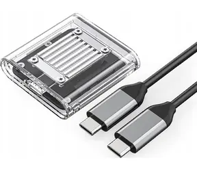 Externes Gehäuse Orico TC20-M2-10G für M.2 NVMe SSD, transparent / 10 Gbit/s / USB-C 3.2