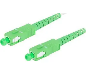 Lanberg SM weiß / Optisches Patchkabel / SC/ APC-SC/ APC / Simplex / G657B3 / 15 m