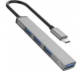 Orico AH-A3-GY-EP-HW / USB-Hub / 4X USB-A / USB 2.0 + USB 3.0