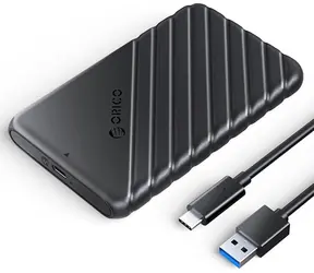 Orico 25PW1-C3-BK-EP schwarz / Gehäuse für 2,5" HDD/SSD / SATA III / USB-C / 6 Gbit/s