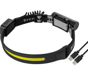 Brennenstuhl LuxPremium schwarz / Stirnlampe mit Sensor / 500 lm / LED / Li- ION 2600 mAh / IP44