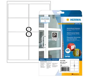 Herma Etiketten Outdoor weiß / Etiketten / wasserfest / 99,1 x 67,7 mm / 160 Stück
