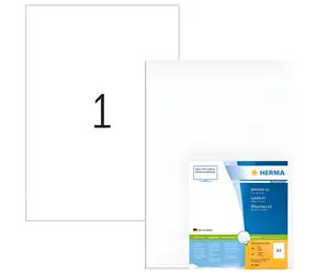 Herma Premium Etiketten A3 weiß / Etiketten / 297 x 420 mm / permanent klebend / 100 Stück