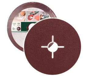 BOSCH Schleifpapier 125 mm / Schleifpapier / Für Winkelschleifer / 5 Stück