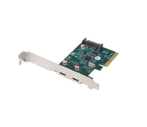 Lanberg PCI Express x1 / PCI Express-Karte / 2x USB-C / USB 3.2 Gen 2x1 / Low Profile