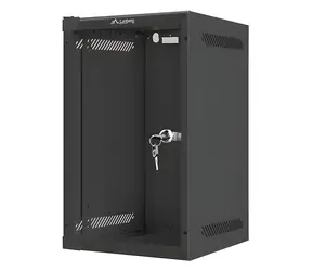 Lanberg WF10-2309-10B schwarz / Wandschrank / 10" / 9 HE / 280 x 310 mm / Tragfähigkeit 20 kg