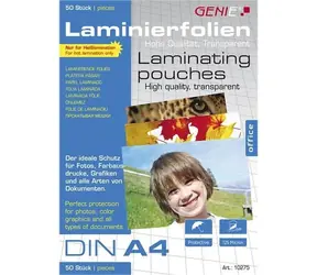 Genie 10275 / Laminierfolie / A4 / 125 µm / 50 Stück