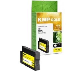 KMP GOLD 963XL (3JA29AE) gelb / Tintenpatrone / generalüberholt, XL / für HP OfficeJet Pro 9010-9023 / 1600 Seiten