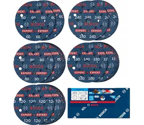 BOSCH Expert O780 / Schleifpapier / 150 mm / Set mit 55 Stück.