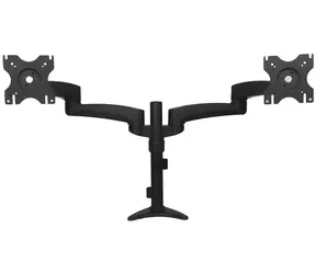 StarTech Monitorarm für 2 Monitore, schwarz / Arm für 2 Monitore / Tragkraft 13,6 kg / bis zu 24 Zoll / 360°-Drehung