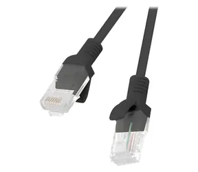 Lanberg CAT5e schwarz / Patchkabel / UTP / 1 m / Fluke-geprüft