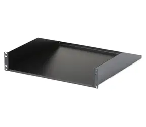 StarTech 2HE-Rackablage schwarz / Rackablage / 19" / Tragfähigkeit 56,6 kg / Tiefe 457 mm