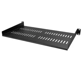 StarTech Rack-Einschub 1 HE, belüftet, schwarz / Einschub / 19" / Stahl / Tragfähigkeit 20 kg