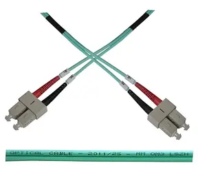 OPTIX SC-SC / Optisches Patchkabel / 50/125 OM3 / Duplex / 1 m