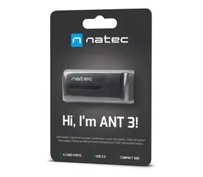Natec MINI ANT All-in-One / Speicherkartenleser / USB 2.0 / SD/MMC/MS/microSD/M2