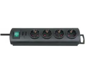 Brennenstuhl Primera-Line schwarz / Schubladenleiste / 4 Schubladen / 1,5 m