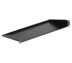 StarTech Rack-Einschub 1 HE schwarz / Rack-Einschub / 481 × 177 × 45 mm / Tragfähigkeit 15 kg / Stahl