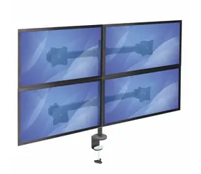 StarTech Monitorhalterung 4X Arm 360° schwarz / Monitorhalterung / VESA 75x75 und 100x100 mm / bis zu 27 Zoll / Tragkraft 8 kg