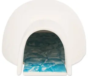 TRIXIE Iglu mit weißer, kühlender Keramikplatte / Bett für Nagetiere / Keramik / 13 x 9 x 15 cm