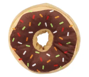 HUHUBAMBOO Hundespielzeug Donut / Plüsch / 12x12x3,5 cm