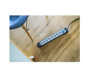 Brennenstuhl Premium-Line Steckdosenleiste schwarz-grau / 8-fach Steckdose / 1,8 m / Schalter / Kindersicherung