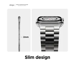 Elago Metallarmband silber / Armband für Apple Watch / 40/41/42 mm