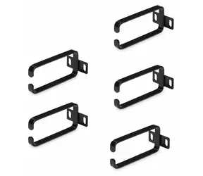 StarTech Vertikaler Kabelorganizer / Kabelmanagement-Panel / 1 HE / 5 D-Ring-Haken / für 19"-Rack
