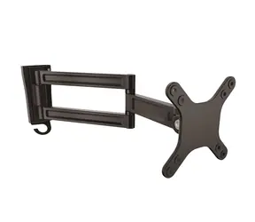 StarTech Wandarm für 2 Monitore, schwarz / Arm für 2 Monitore / 13-27 Zoll / Tragkraft 15 kg / Schwenkbereich ±90°