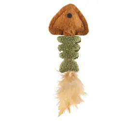 Huhubamboo Spielzeugfisch mit Katzenminze / Spielzeug für Katzen / Katzenminze