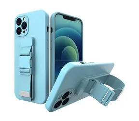 Hurtel Gel-Hülle mit Kette für XIAOMI POCO X3 NFC blau / Hülle / Gel / Halskette