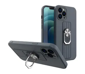 Hurtel Ring Case für Xiaomi Redmi Note 11 Pro blau / Hülle / Silikon / Fingerhalter / Ständer