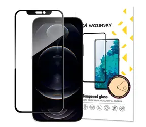 Wozinsky Schutzglas aus gehärtetem Glas, vollflächig verklebt, schwarz / Schutzglas / Apple iPhone 14 PLUS und 13 Pro Max / Hüllenkompatibel