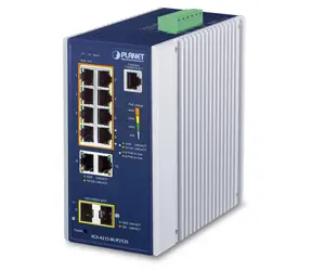 Planet IGS-4215-8UP2T2S / Industrieller Switch / L2/L4 Managed / 8x GbE PoE / 2x GbE / 2x SFP / IP30
