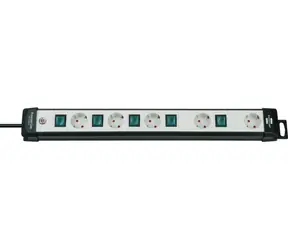 Brennenstuhl Premium Line schwarz/grau / Verlängerungskabel / 5 Steckdosen / 3 m / Ein-/Ausschalter