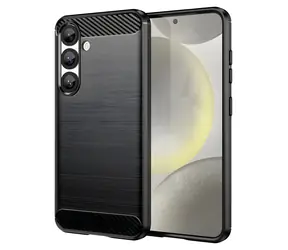 Hurtel Carbon Hülle für XIAOMI 14T, schwarz / Rückseite / Silikon