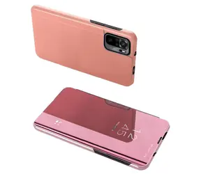 Hurtel Clear View Hülle für XIAOMI Redmi Note 11 Pro+ 5G pink / Hülle / Klapphülle / transparent