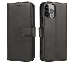 Hurtel Flip Case für Vivo Y16 Schwarz / Hülle / Magnetisch / Ständer / Brieftaschenfunktion