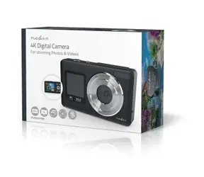 Nedis Digitalkamera mit Dual-Display, Schwarz / Kamera / 48 MP / 4K / 5 MP CMOS / 18-facher Zoom