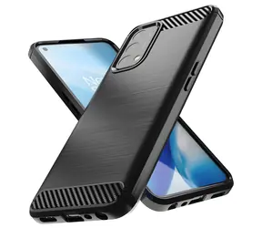 Hurtel Carbon-Hülle für OnePlus Nord N200 5G, schwarz / Schutzhülle / flexibel / Carbon-Design