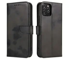 Hurtel Flip-Hülle mit Magnet für POCO M4 Pro 5G, Schwarz / Hülle / Flip / Magnetisch mit Ständer