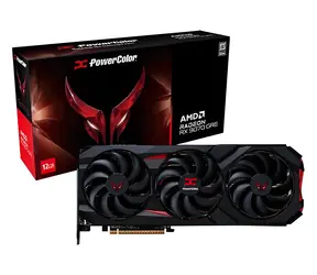 PowerColor Red Devil Radeon RX 9070 GRE 12GB / Grafikkarte / 2340-2920 MHz / 12 GB GDDR6 / 192 Bit / 1x HDMI + 3x DP