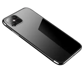 Hurtel Clear Color Schutzhülle schwarz / Xiaomi Redmi Note 11 Pro 5G / Gel mit Metallrahmen
