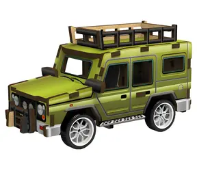 2KIDS TOYS 3D-Holzpuzzle Geländewagen / Rückziehmechanismus / ab 6 Jahren