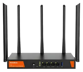 Tenda W30E schwarz / Router / Wi-Fi 6 AX3000 / Dualband 2,4 GHz/5 GHz / Gigabit-Ethernet / 3x LAN / USB / WPA3