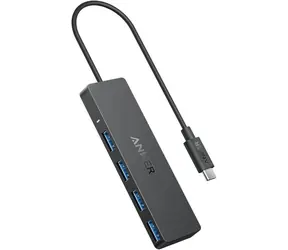 Anker USB-C Hub schwarz / USB-Hub / 4 Anschlüsse / 5 Gbit/s