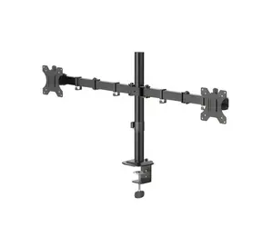 HAMA Tischhalterung für 2 Monitore 35" schwarz / Tischhalterung / 2 Arme / VESA 75x75-100x100 / Tragkraft 12 kg