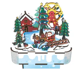 2KIDS TOYS 3D-Holzpuzzle Weihnachten mit Weihnachtsmann / Spielbox / 99 Teile / ab 14 Jahren