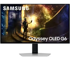 27" Samsung Odyssey OLED G6 silber / Monitor / OLED / QHD 2560x1440 / 240Hz / HDR10 / HDMI + DP