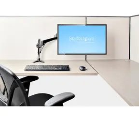 StarTech Schreibtisch-Monitorarm, schwarz / Monitorarm / 32-49 Zoll / Tragkraft 8 kg / 360°-Drehung