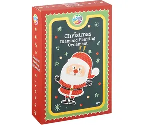 MOXY Diamantmalerei Weihnachtsschmuck Weihnachtsmann / Bastelset / ab 6 Jahren